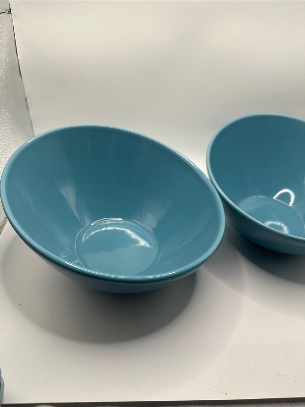 Blue Ceramic Mixing/Serving Bowls - Set of 2